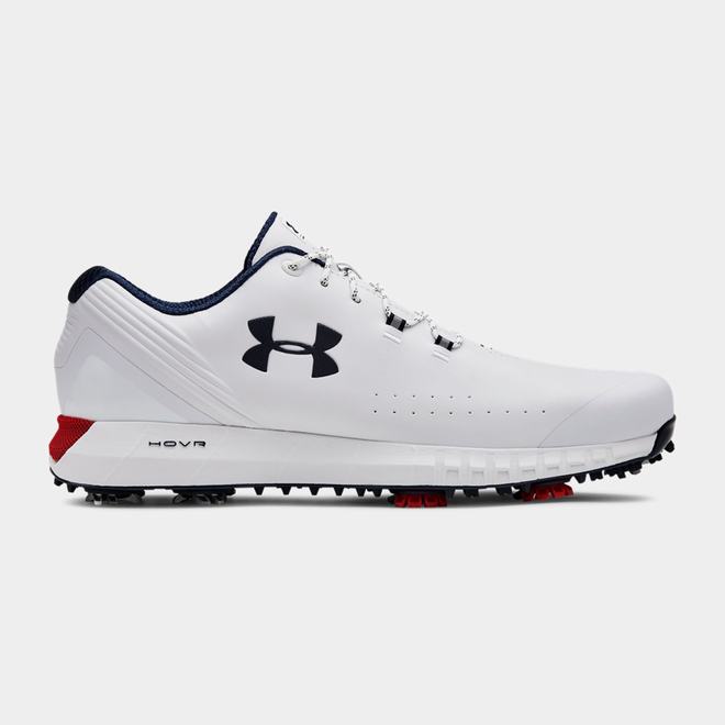 Under Armour HOVR Drive Wide E - Panske Golfove Topanky - Biele/Červené